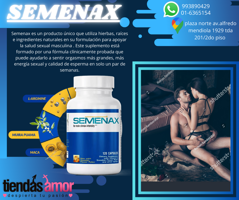 POTENCIADOR SEXUAL SEMENAX -SEXSHOTIENDAS AMOR